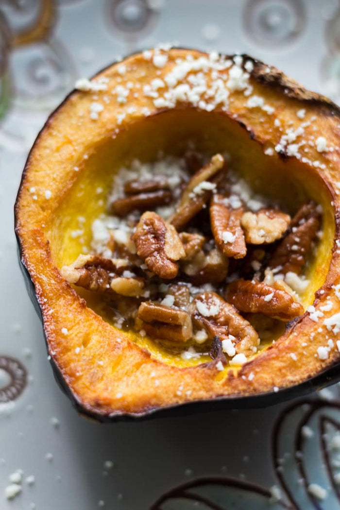 Recipe Card - Maple Butter Roasted Acorn Squash with Pecans- FREE