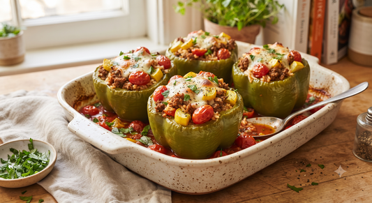 Recipe Card - Harvest-Style Stuffed Green Peppers- FREE