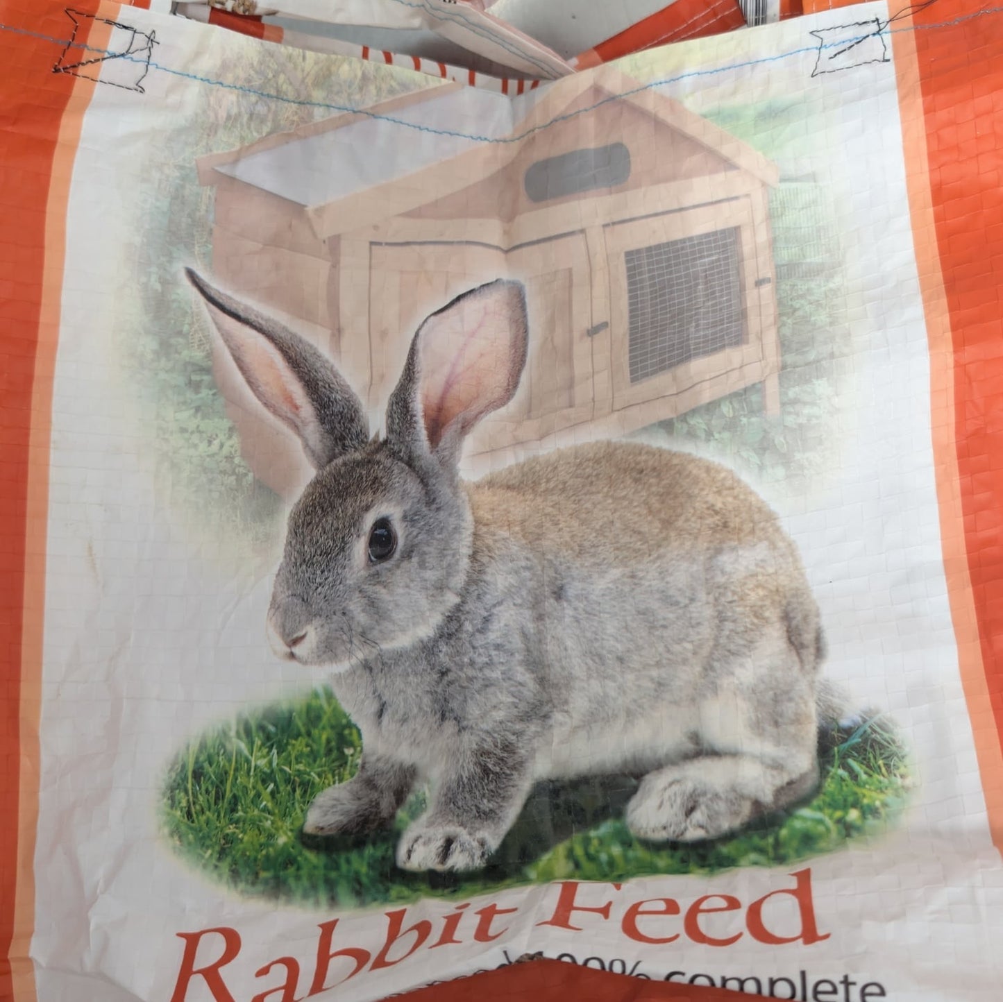 Recycled Feed-Bag Shopping Tote