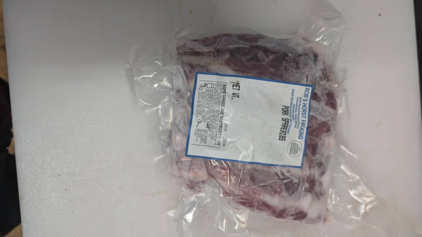 Pork Spare Ribs - 1.3lbs -$12